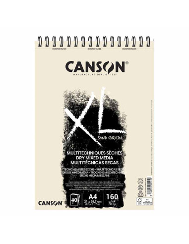 BLOC DIBUJO CANSON XL TOUCH ARENOSOA4 160G 40H